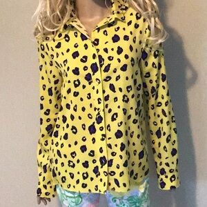 RtA Yellow and Purple Button Down Shirt